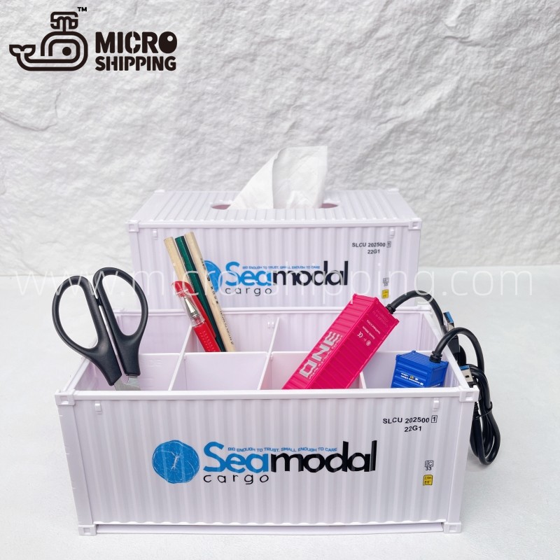 1:25 SEAMODAL DESK TIDY REEFER CONTAINER|STORAGE CONTAINER|Container Tissue Box