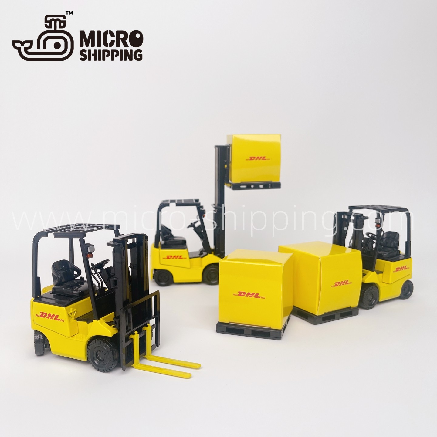 1:24 DHL DIECAST ALLOY FORKLIFT MODEL