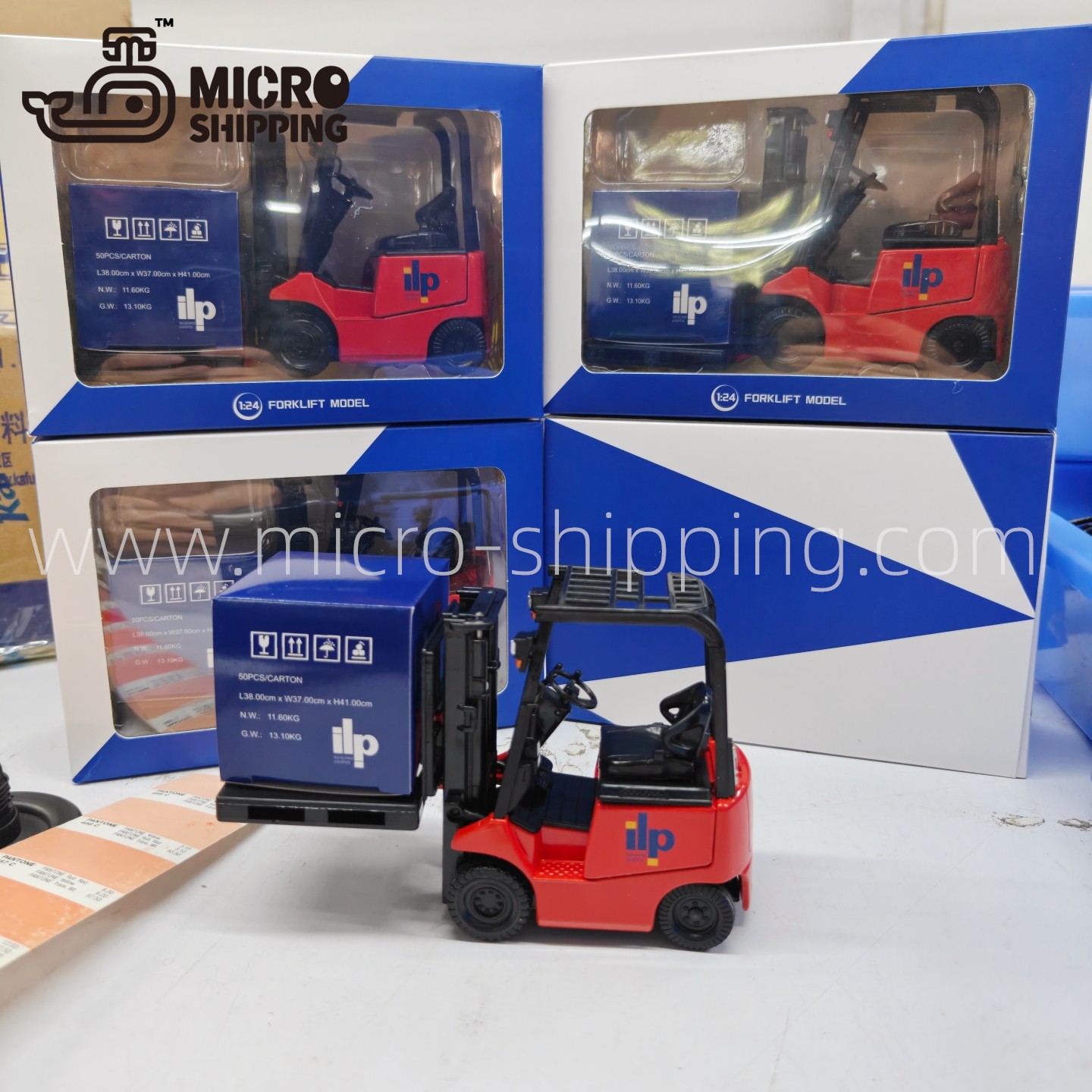 1:24 ILP DIECAST ALLOY FORKLIFT MODEL