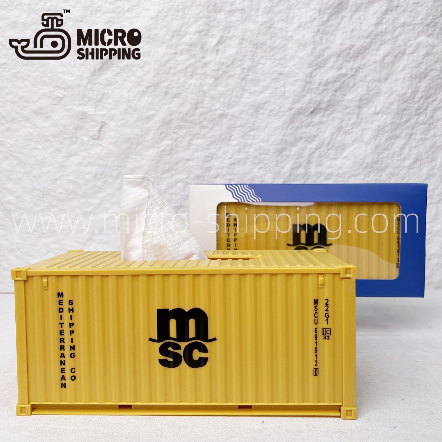 Custom ABS Plastic 1:25 MSC Tissue Container Tissue Box