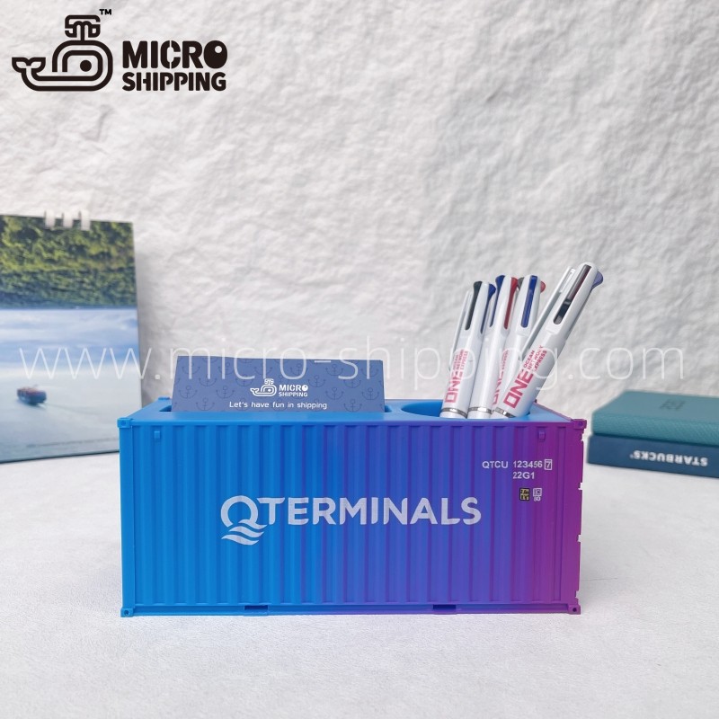 1:35 Q-terminals Pen Container with Namecard Holder Custom Business Gifts