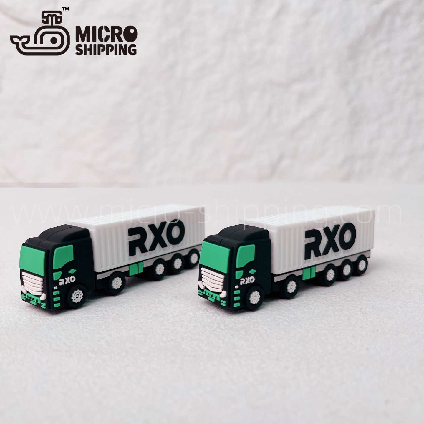 Customization PVC USB flash drive ROX Container truck USB drive Exquisite packaging