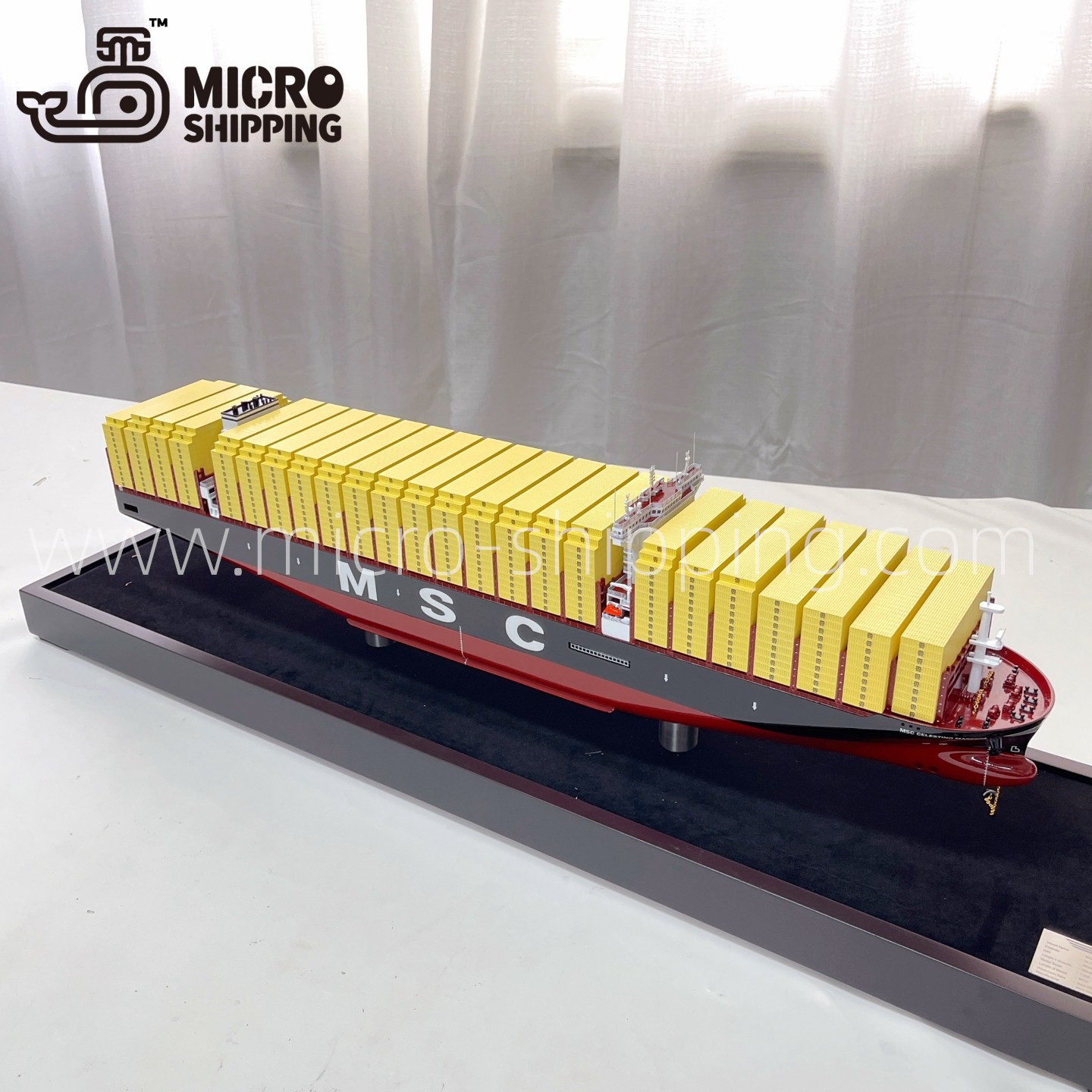 MSC CELESTINO 80cm Container Ship Model | Cargo Ship Model