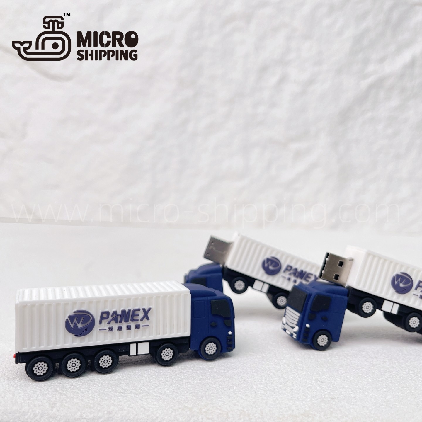 Customization PVC USB flash drive PANEX  Container truck USB drive Exquisite packaging