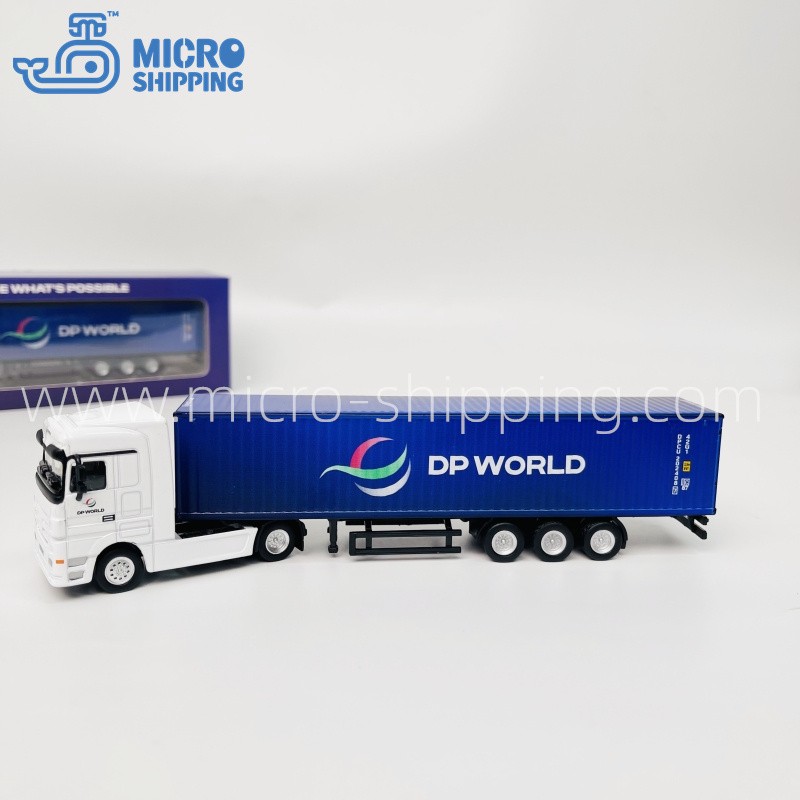 1:87 DP WORLD LOGOSTIC BLUE COLOR TRUCK MODEL