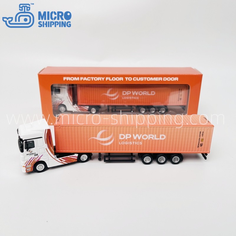 1:87 DP WORLD LOGOSTIC ORANGE COLOR TRUCK MODEL