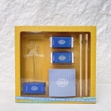 COSCO Staionery Set With Paper Clip With Pencil Sharpener, Pencils, Easers And Memo Cube