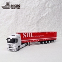 1:50  SAL WORLD ORANGE LOGISTIC ALLOY TRUCK MODEL