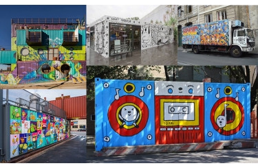 When Containers Meets Arts Graffitis