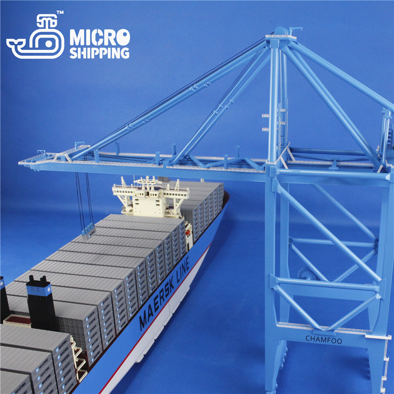 MAERSK 100cm Container Ship Model &amp;Container Crane Model
