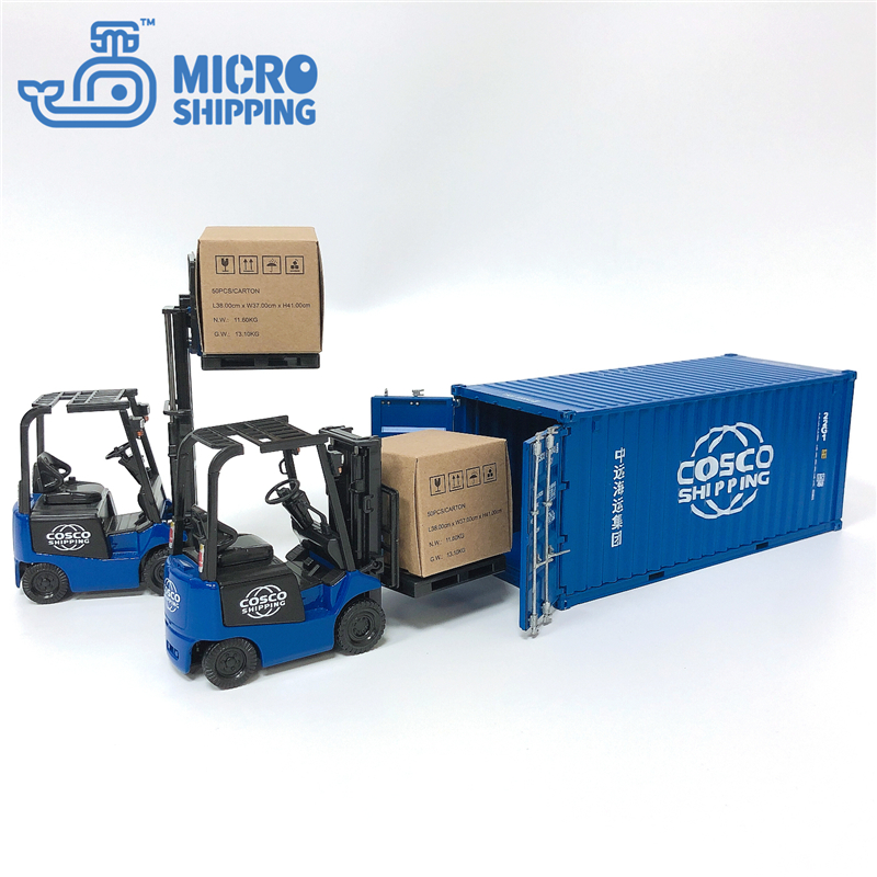 1:24 COSCO SHIPPING Diecast Alloy Forklift Model(图3)
