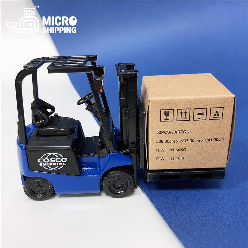 1:24 COSCO SHIPPING Diecast Alloy Forklift Model(图1)