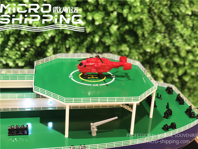 150CM Metal Cargo Ship Model Scale Ocean Nuclear Icebreaker Ship Model (图4)
