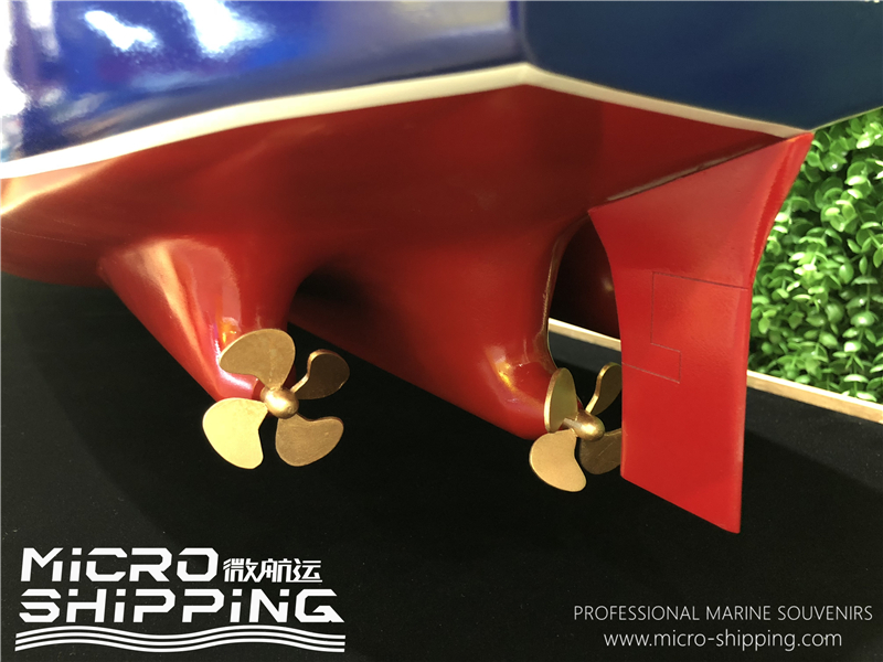 150CM Metal Cargo Ship Model Scale Ocean Nuclear Icebreaker Ship Model (图12)