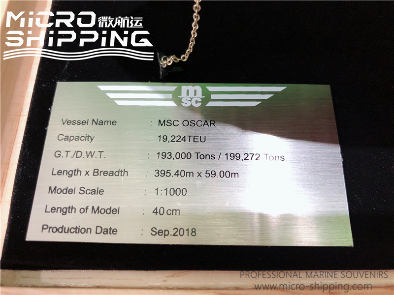 40cm MSC OSCAR Container Ship Model | Cargo Ship Model(图4)