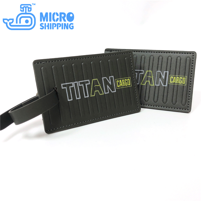 Customize TITNA Container PU Leather Luggage Tags(图2)