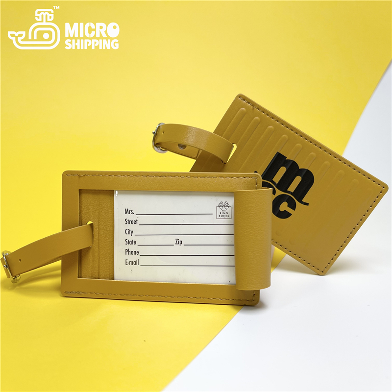Customize MSC Container PU Leather Luggage Tags / Business Gifts(图4)