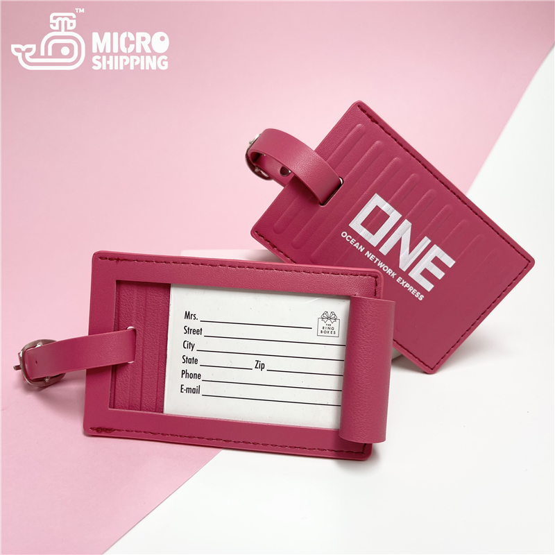 Customize ONE Container PU Leather Luggage Tags (图2)