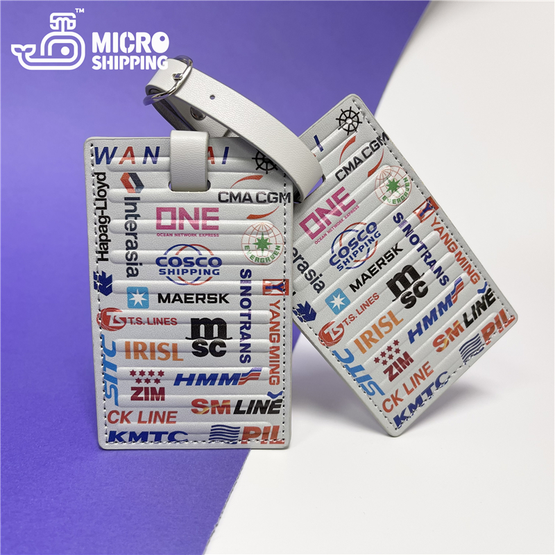 Customize Shipping Container PU Leather Luggage Tags(图1)