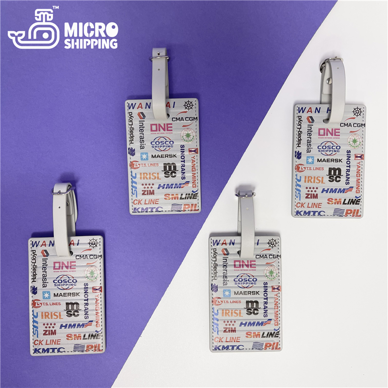 Customize Shipping Container PU Leather Luggage Tags(图3)
