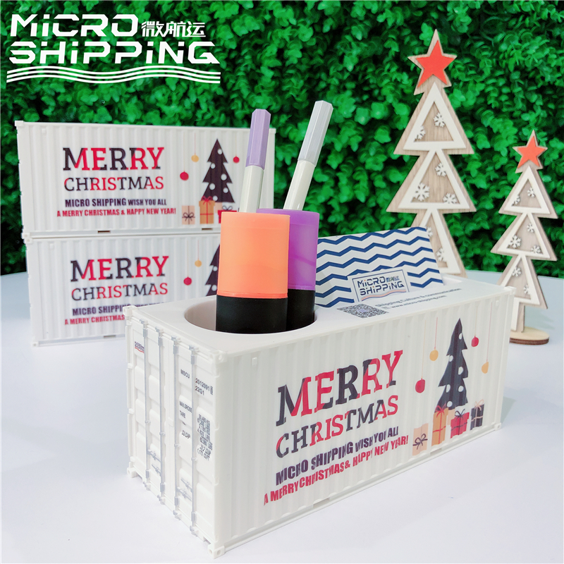 1:35 CHRISTMAS PEN CONTAINER WITH NAMECARD HOLDER CHRISTMAS GIFT (图2)