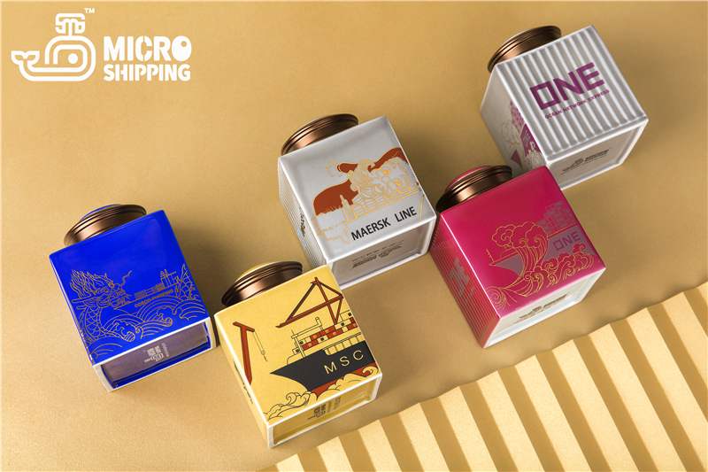 Exclusive MSC Container Chinaware Tea Pot Jingdezhen Chinaware Candy Coffce Bean Storage Box High End Exclusive Logistics Gift Handy Porcelain(图4)