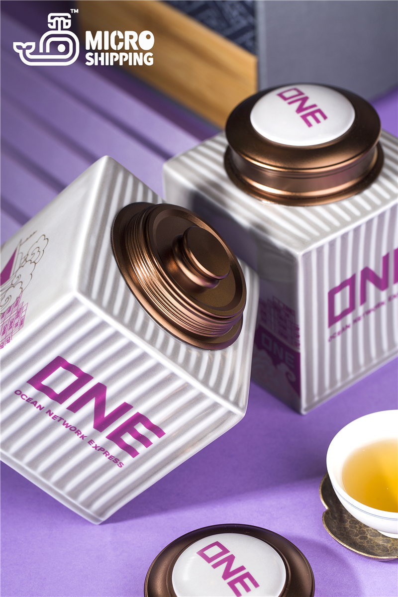 ONE LINE Container Chinaware Tea Pot Jingdezhen Chinaware Candy Coffce Bean Storage Box High End Exclusive Logistics Gift Handy Porcelain(图3)
