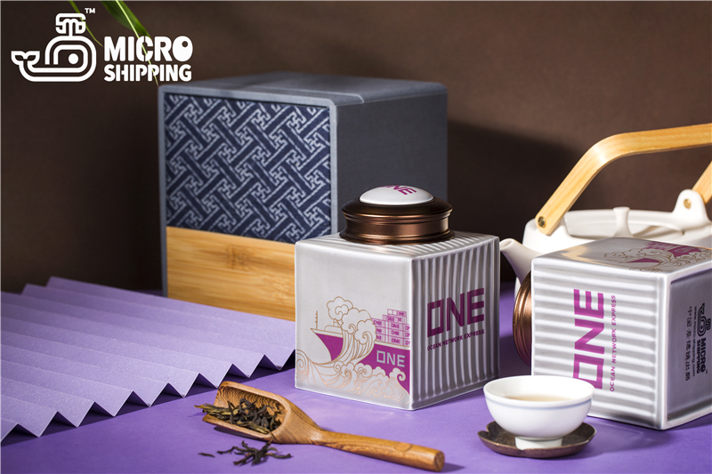 ONE LINE Container Chinaware Tea Pot Jingdezhen Chinaware Candy Coffce Bean Storage Box High End Exclusive Logistics Gift Handy Porcelain(图1)