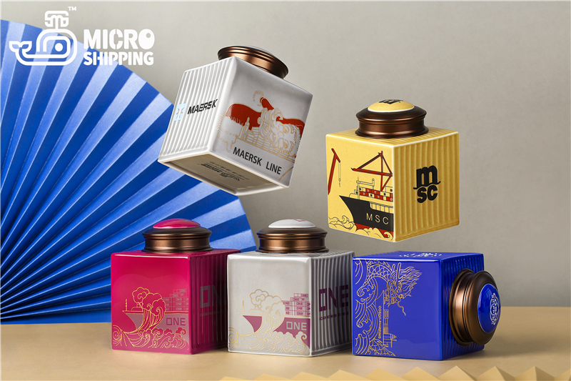 COSCOSHIPPING Container Chinaware Tea Pot Jingdezhen Chinaware Candy Coffce Bean Storage Box High End Exclusive Logistics Gift Handy Porcelain(图4)
