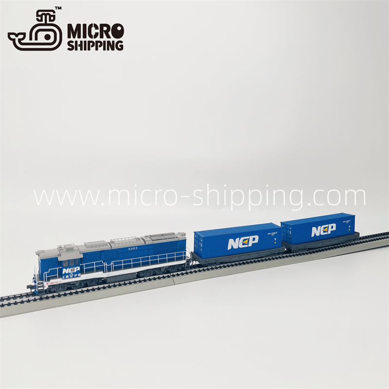 Custom Train Model is equipped with two rails and two container alloy locomotives(图2) 1-2410231002163T.jpg