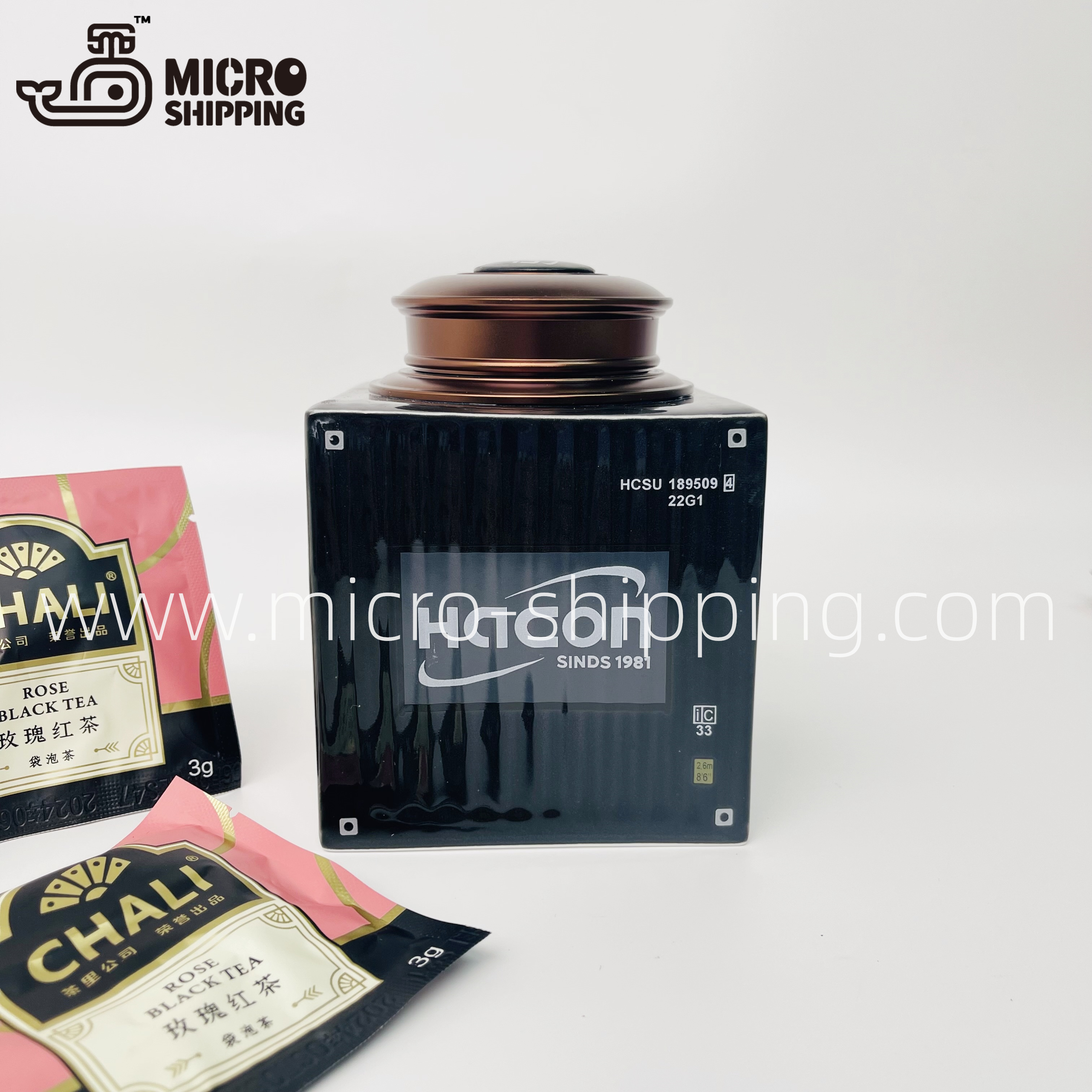Exclusive Container Chinaware Tea Pot Jingdezhen Chinaware Candy Coffce Bean Storage Box High End Exclusive Logistics Gift Handy Porcelain(图1)