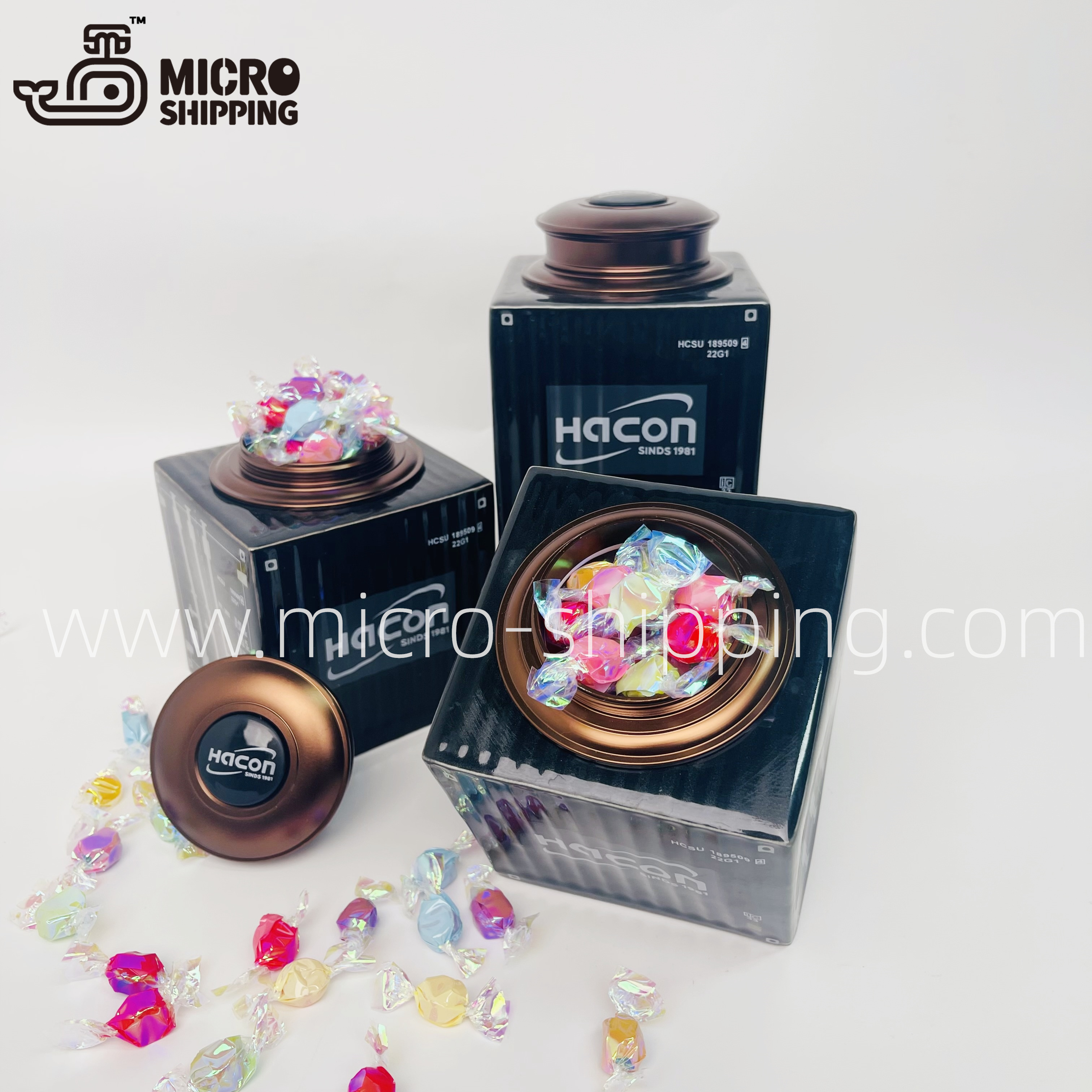 Exclusive Container Chinaware Tea Pot Jingdezhen Chinaware Candy Coffce Bean Storage Box High End Exclusive Logistics Gift Handy Porcelain(图3)