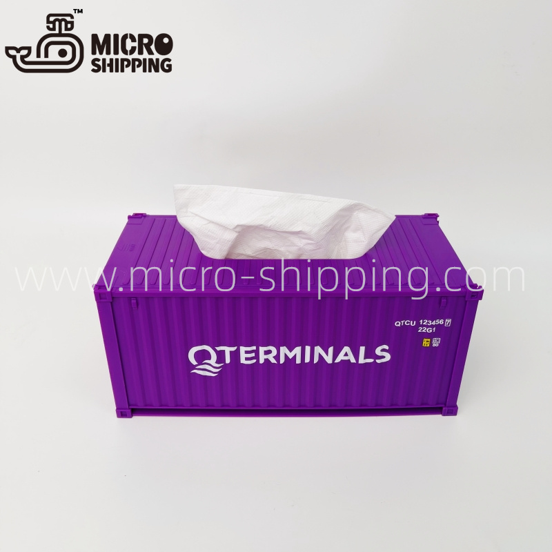 1:25 Q-TERMINALS DESK TIDY Reefer CONTAINER|STORAGE CONTAINER|Container Tissue Box(图5)