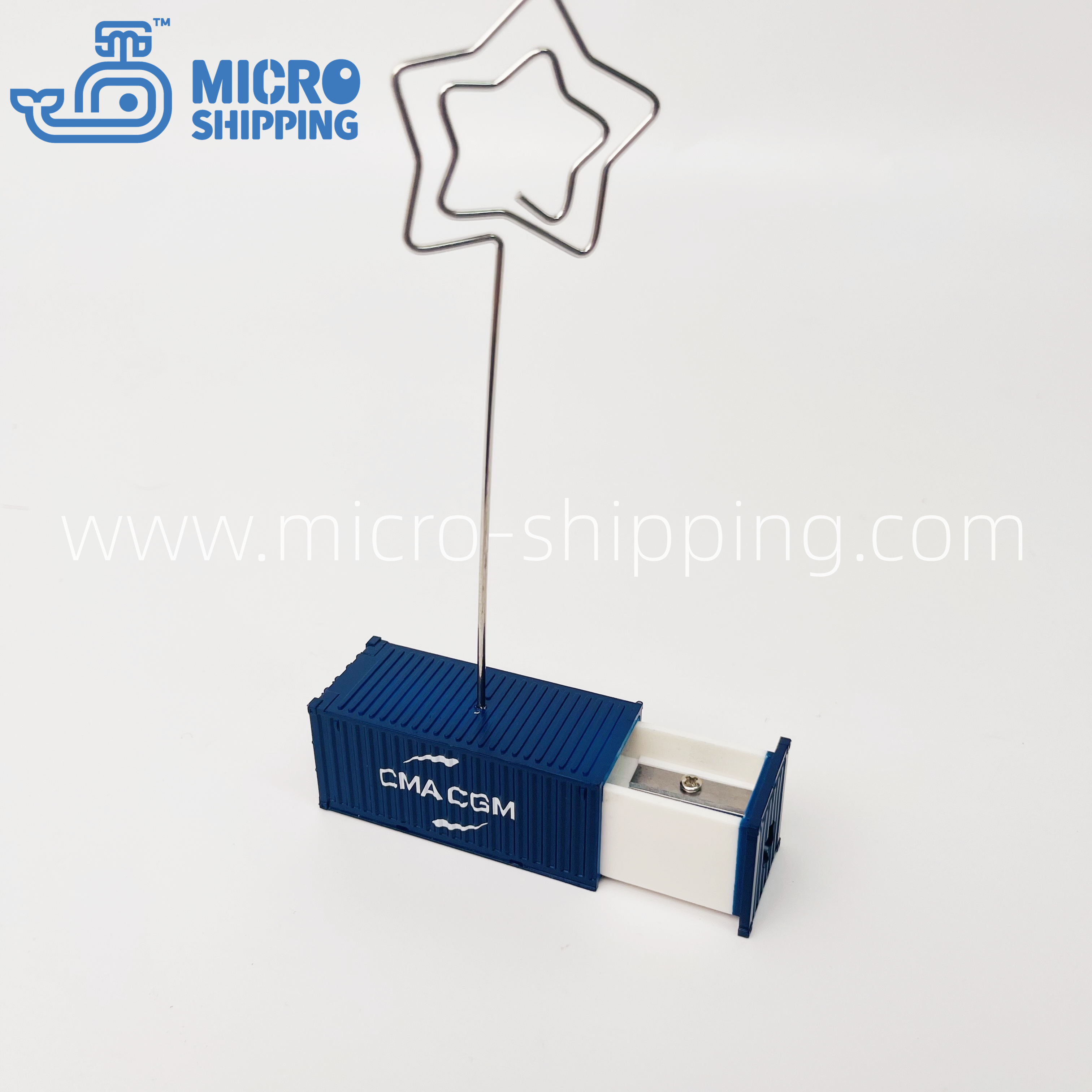 CMA Container Pencil Sharpener With Paper Clip Container Paper Weight Container Stationery(图3)