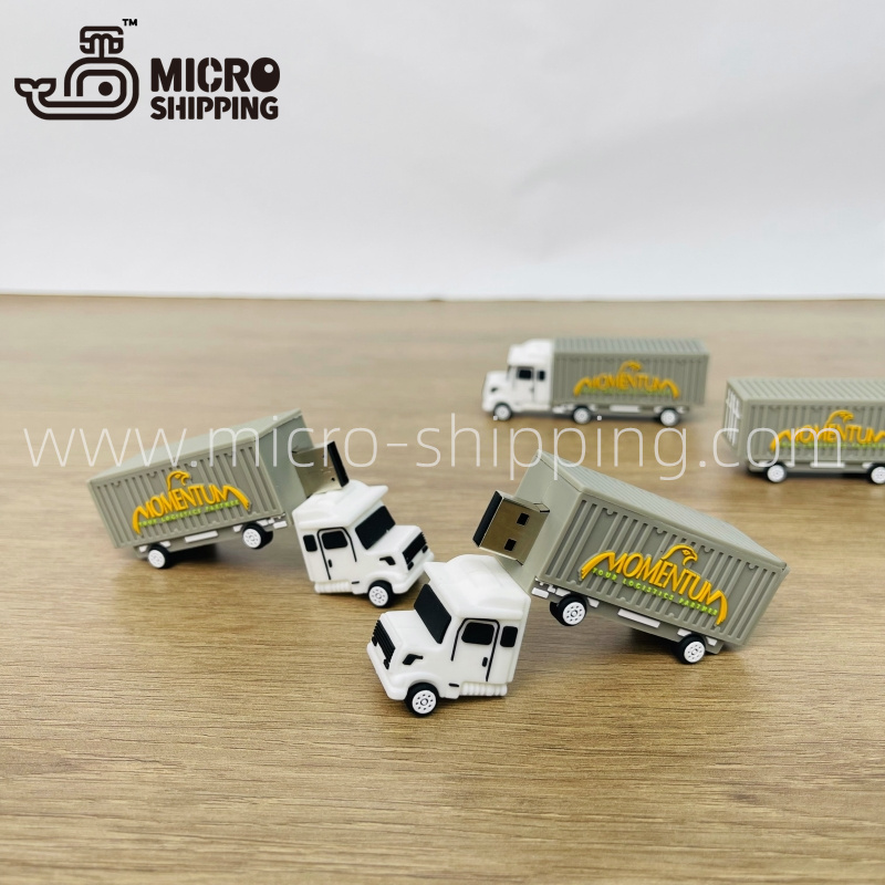 Customization PVC USB flash drive Container truck USB drive Exquisite packaging(图4)