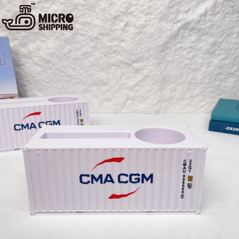 1:35 CMA WHITE PEN CONTAINER WITH NAMECARD HOLDER CHRISTMAS GIFT (图4)