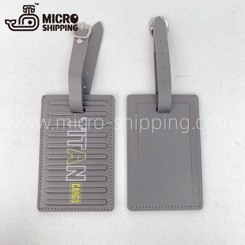 Customize Shipping Container PU Leather Luggage Tags Cartoon image(图2)