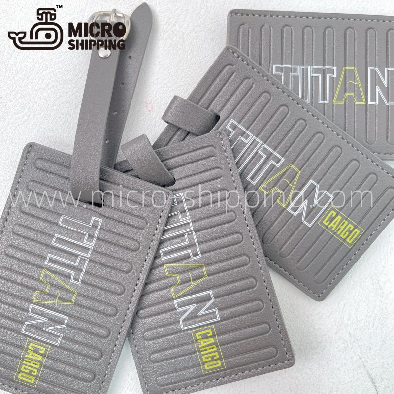 Customize Shipping Container PU Leather Luggage Tags Cartoon image(图5)