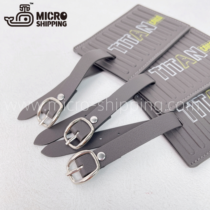 Customize Shipping Container PU Leather Luggage Tags Cartoon image(图3)