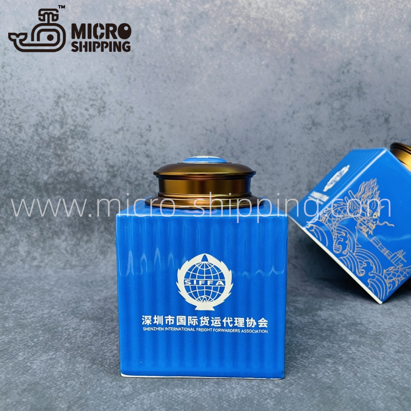 Exclusive Container Chinaware Tea Pot Jingdezhen Chinaware Candy Coffce Bean Storage Box High End Exclusive Logistics Gift Handy Porcelain(图2)