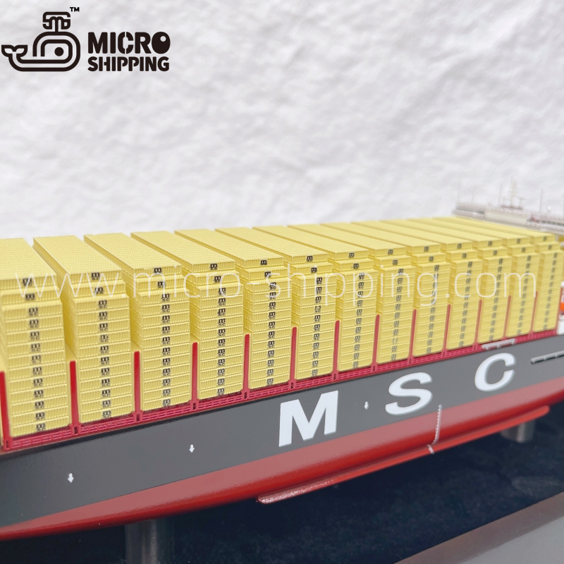 40cm MSC Nicola Container Ship Model | Cargo Ship Model(图7)