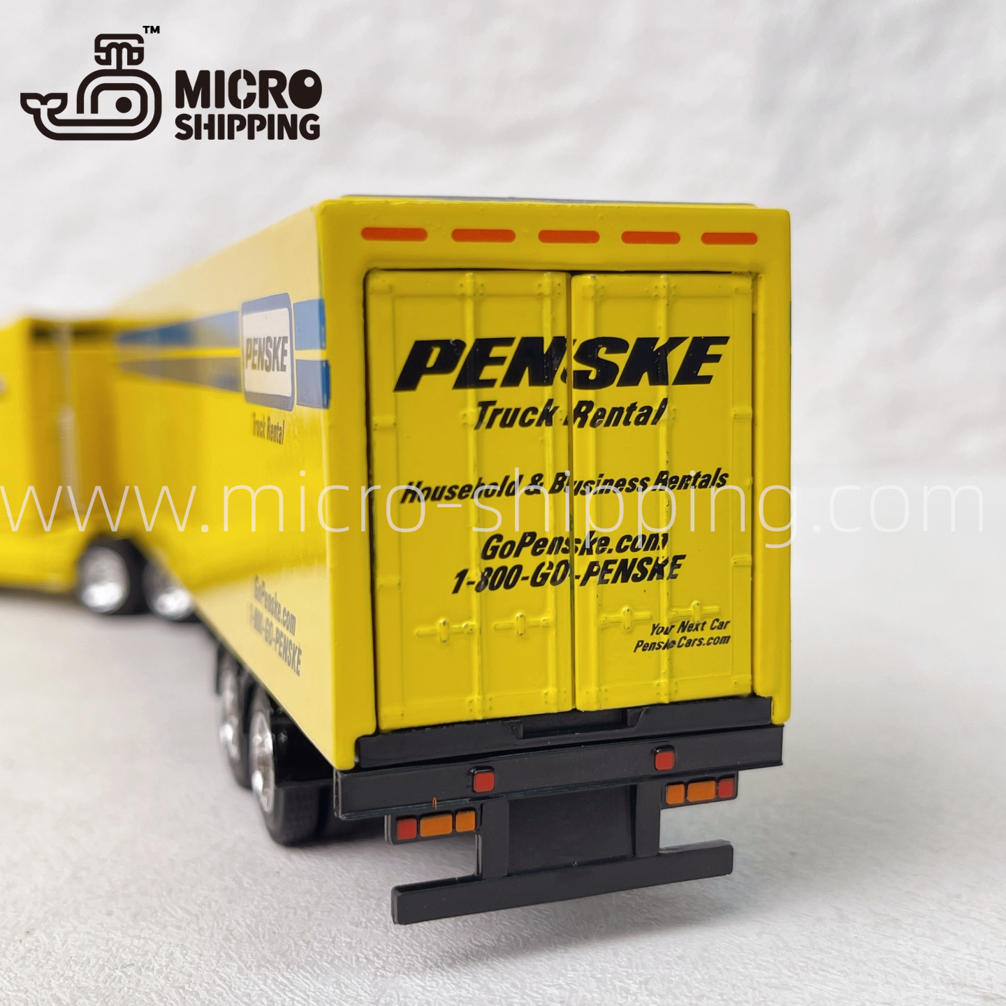 Custom 1:64 scale Penske American container truck model Can open the door(图3)