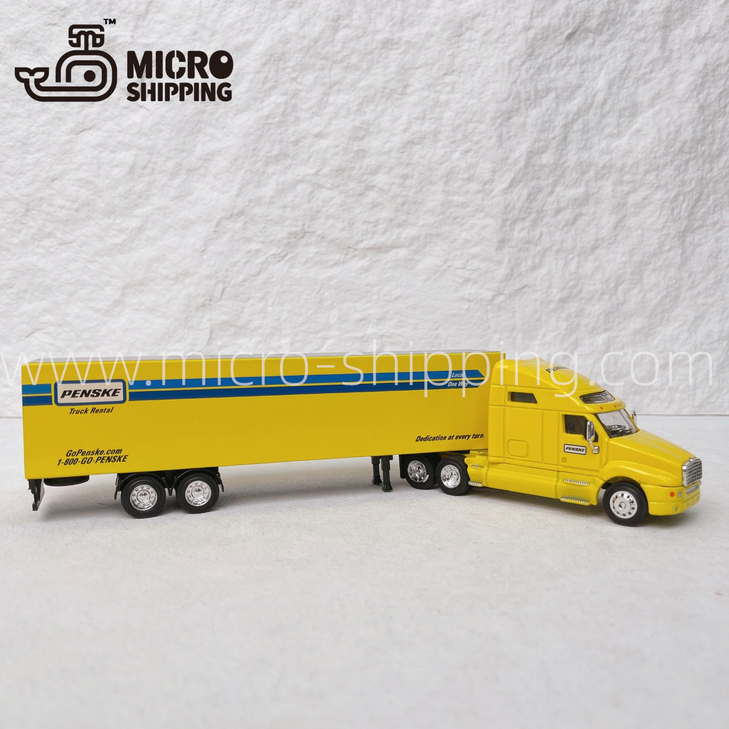 Custom 1:64 scale Penske American container truck model Can open the door(图2)