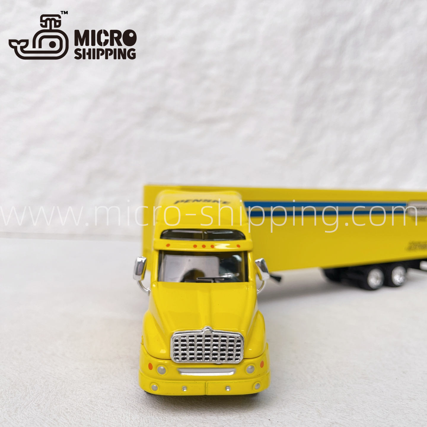 Custom 1:64 scale Penske American container truck model Can open the door(图1)