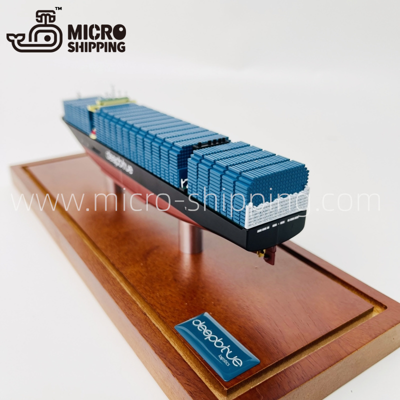 20cm Deepblue container ship mode highend shipping gift office desktop decorationmini container(图4)