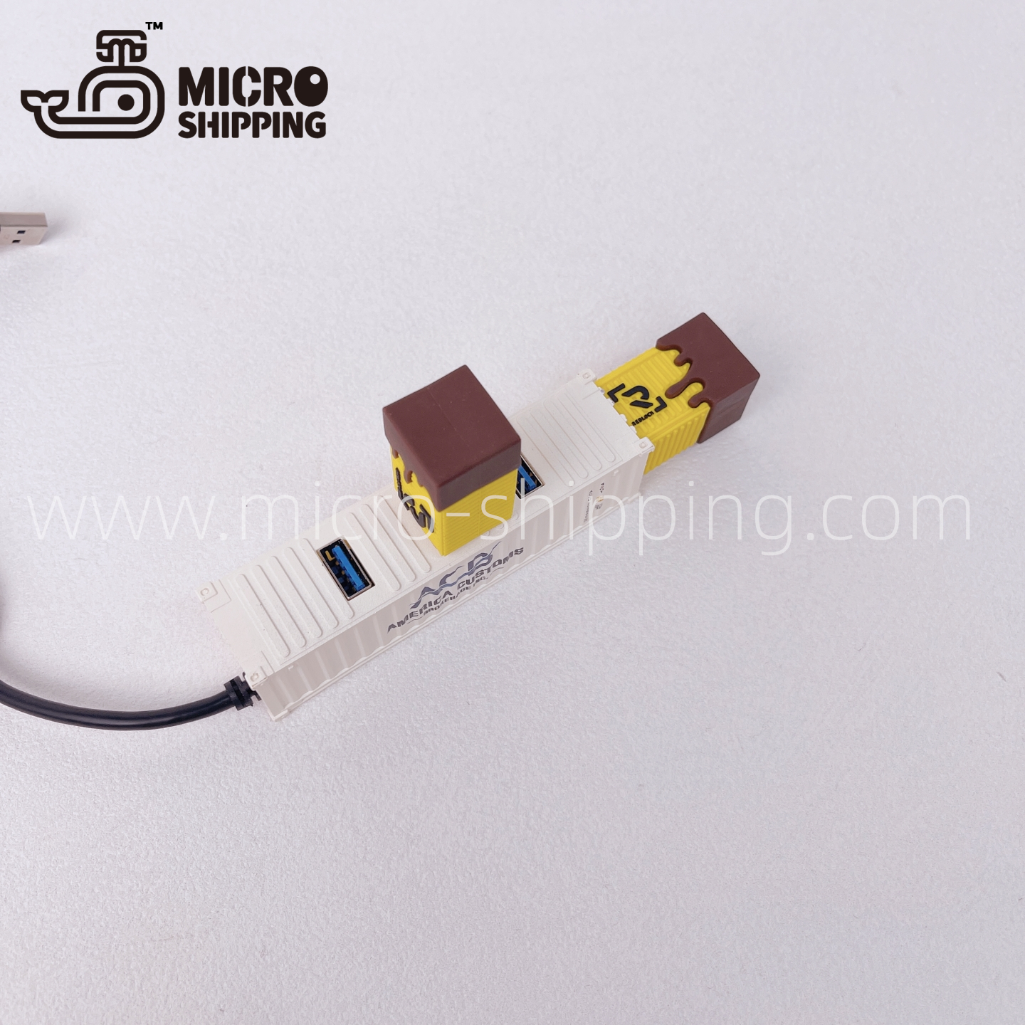 SUMEI EXPRESS USB HUB Splitter in Container Design. USB Extender 4 Port USB3.0 Hub. (图2)
