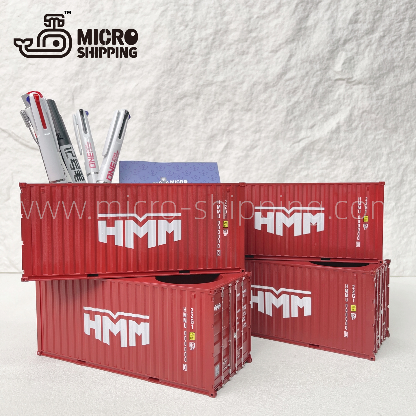 1:35 HMM Pen Container with Namecard Holder Custom Business Gifts(图3)
