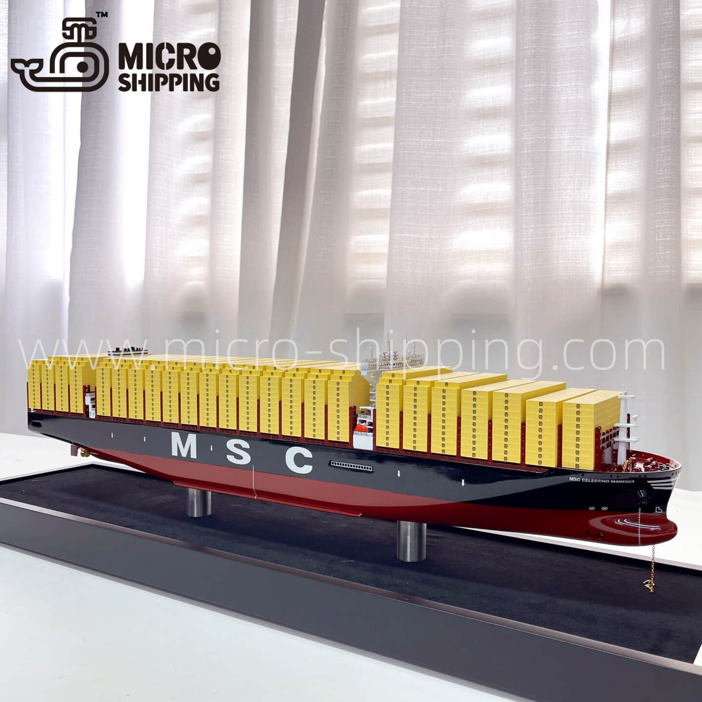 MSC CELESTINO 80cm Container Ship Model | Cargo Ship Model(图3)