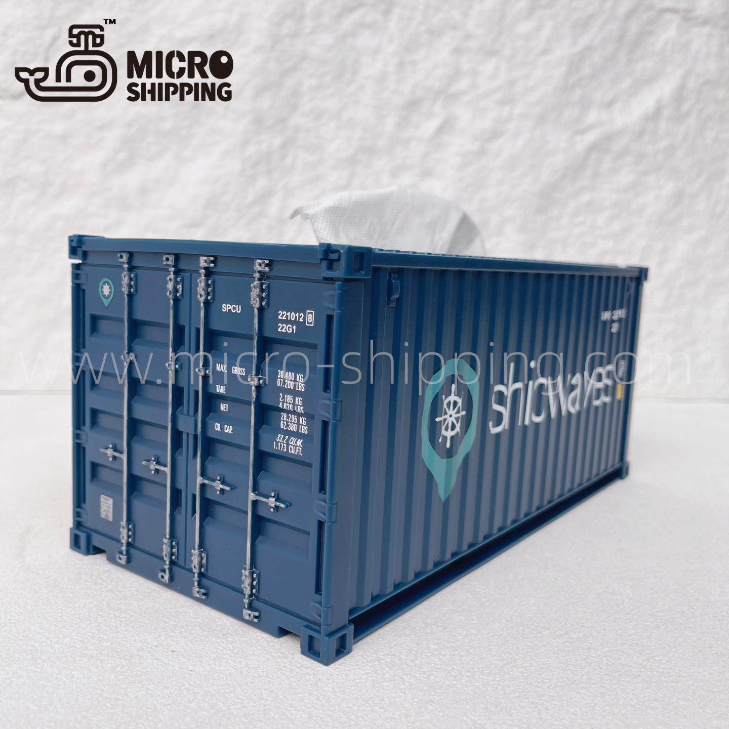 Custom ABS Plastic 1:25 MSC Tissue Container Tissue Box(图3)