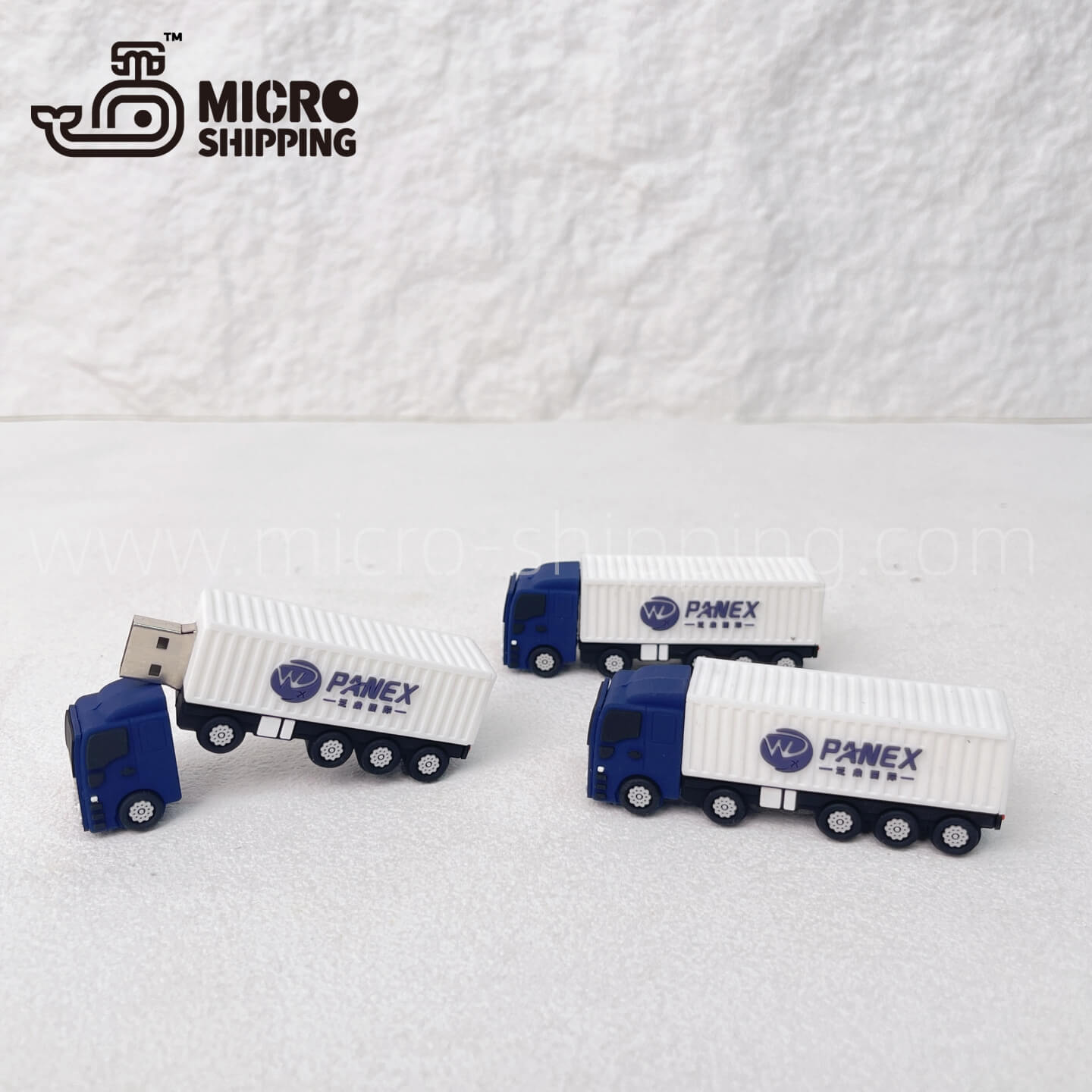 Customization PVC USB flash drive PANEX Container truck USB drive Exquisite packaging(图2)